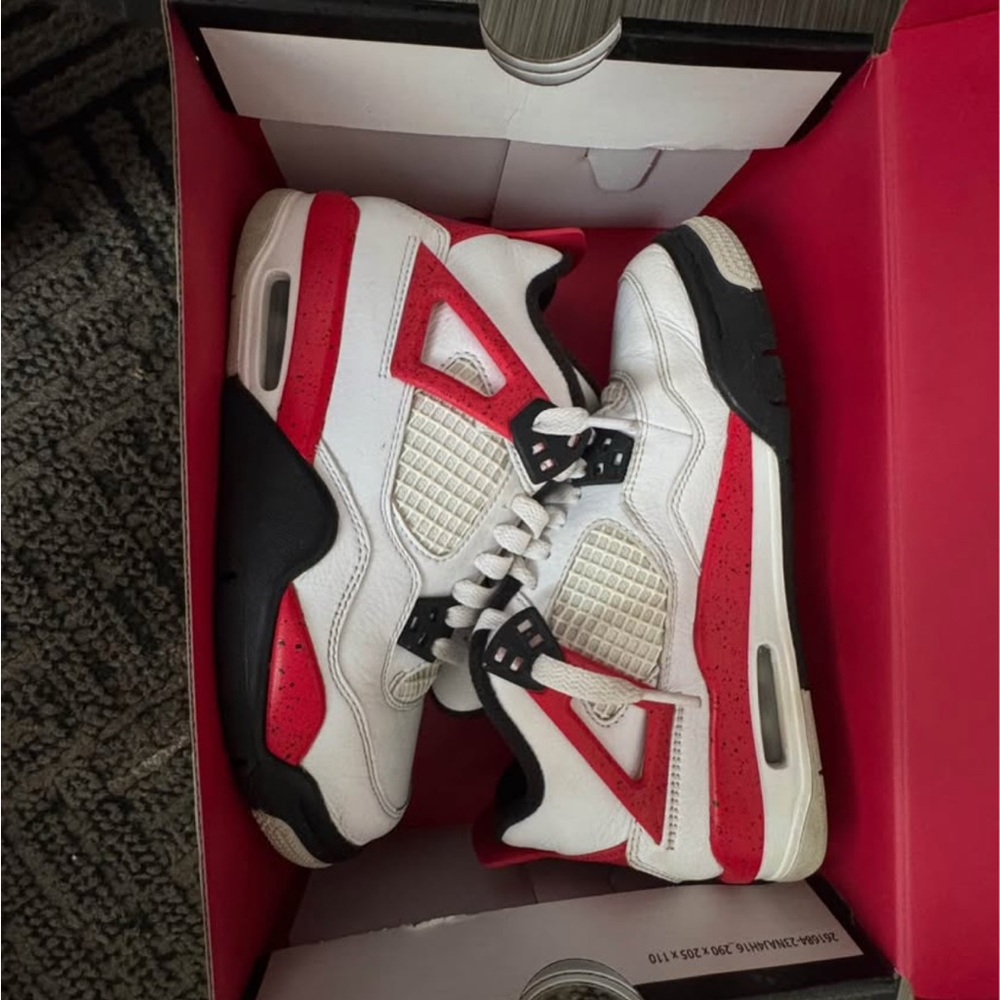 Authentic Jordan Women's Shoes White and Red